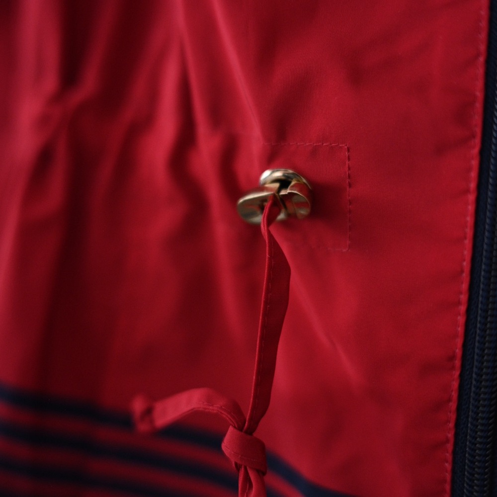 Charter Club Women’s Medium Red and Navy Striped Water Resistant Utility Jacket - Picture 5 of 12